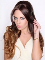 Charming Long Wavy Synthetic Half Wig