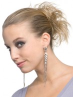 Straight Sleek Layers Scrunchie Style Synthetic Wrap