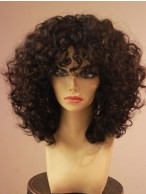 Discount Curly Shoulder Length African American Wigs