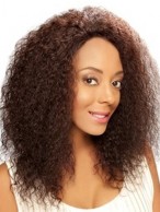 Amazing Without Bangs Curly Lace Front Wigs