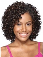 Dazzling Short Curly Lace Front Wigs