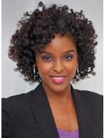 Popular Black Curly Synthetic Wigs