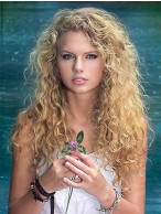 Fashion Blonde Curly Taylor Swift Wigs
