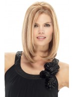 Straight Blonde Shoulder Length Remy Human Lace Wigs