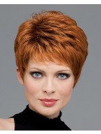 Fashion Auburn Short Human Hair Wigs