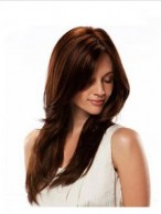 Braw Long Straight Humen Hair Full Lace Wigs
