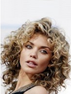Wholesome Curly Remy Hair Lace Front Wigs