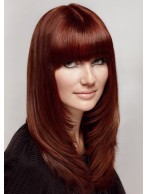 Modern Long Straight Capless Haircut Wig