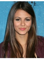 Victoria Justice's Straight Brown Human Hair Wig