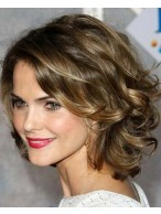 Natural Layered Curly Lace Front Wig