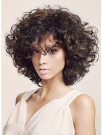 Fashion Full Lace Curly Human Hair Wig