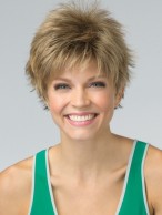 New Blonde Straight Boycuts Synthetic Wigs