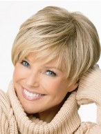 Affordable Blonde Boycuts Synthetic Wigs