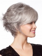 Popular Grey Wavy Synthetic Wigs
