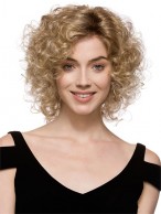 Soft Curly Brown Lace Front Wigs