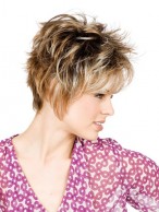 Convenient Short Blonde Synthetic Wigs