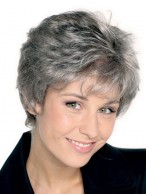 Fabulous Grey Straight Synthetic Wigs