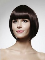 Brown Capless Remy Human Hair Wig-WWA001