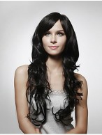 Black Capless Remy Human Hair Wig-WWA006