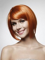 Red Capless Remy Human Hair Wig-WWA012