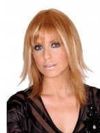 Red Capless Remy Human Hair Wig-WWA053