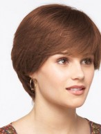 Red Monofilament Remy Human Hair Wig-WWA065