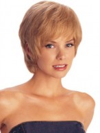 Red Capless Remy Human Hair Wig-WWA094