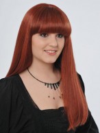 Red Full Lace Remy Human Hair Wig-WWA115