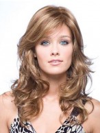Auburn Monofilament Remy Human Hair Wig-WWA117