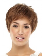 Brown Capless Synthetic Wig-WWA129
