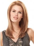 Auburn Monofilament Remy Human Hair Wig-WWA136