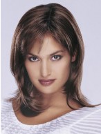 Brown Lace Front Remy Human Hair Wig-WWA156