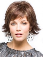 Brown Capless Synthetic Wig-WWA177