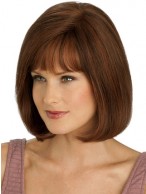 Auburn Monofilament Remy Human Hair Wig-WWA182