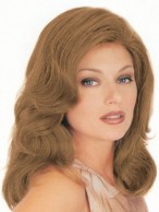 Auburn Monofilament Remy Human Hair Wig-WWA347