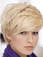 Blonde Capless Remy Human Hair Wig-WWA355