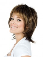 Brown Lace Front Remy Human Hair Wig-WWA357