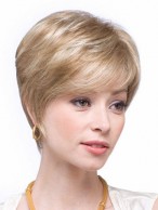 Blonde Capless Remy Human Hair Wig-WWA363