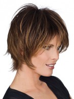 Brown Capless Remy Human Hair Wig-WWA367