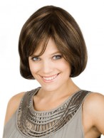 Brown Lace Front Remy Human Hair Wig-WWA376