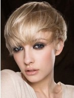 Blonde Capless Remy Human Hair Wig-WWA382