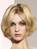 Blonde Lace Front Remy Human Hair Wig-WWA388