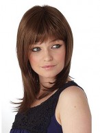 Brown Capless Synthetic Wig-WWA397