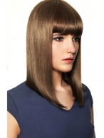 Brown Capless Remy Human Hair Wig-WWA429