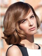 Auburn Lace Front Remy Human Hair Wig-WWA436