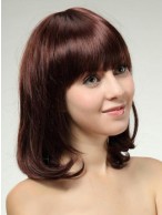 Brown Capless Remy Human Hair Wig-WWA466