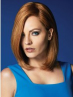 Auburn Lace Front Remy Human Hair Wig-WWA553