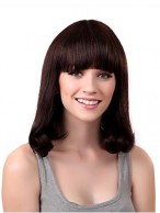 Brown Capless Remy Human Hair Wig-WWA557