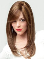 Brown Lace Front Remy Human Hair Wig-WWA591