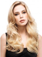 Blonde Capless Remy Human Hair Wig-WWA624